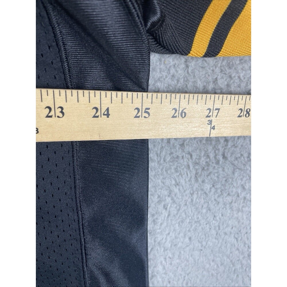 Reebok Authentic Jersey Ben Roethlisberger #7 Steelers Mens 50 Black Color Rush - Picture 4 of 10